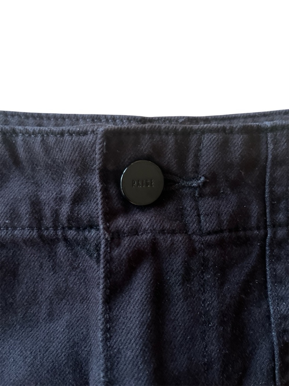 PAIGE Black Mini Skirt with Frayed Hem - Picture 2 of 5
